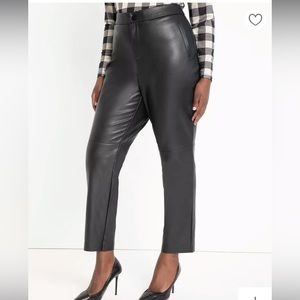 NWT- Eloquii Slim Faux Leather Pant in black size 20